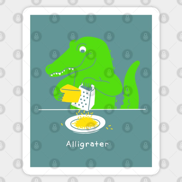 Alligrater Sticker by obinsun